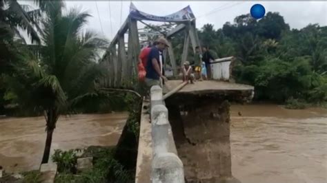 Jembatan Di Lebak Rusak Diterjang Banjir