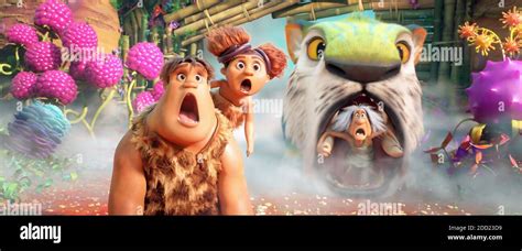 The Croods A New Age Aka The Croods 2 From Left Thunk Crood Voice Clark Duke Sandy