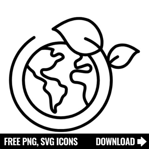 Black And White Earth Icon Png