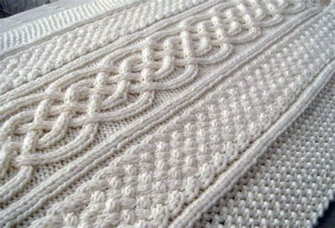 Celtic Blanket Knitting Pattern Celtic Cable Design Celtic