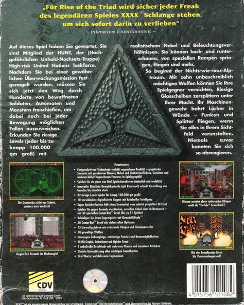 Rise Of The Triad Dark War Dos Box Cover Art Mobygames