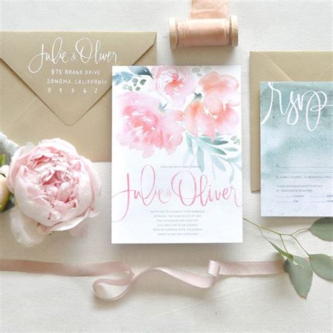 Wedding Invitations & Stationery Ideas | Floral wedding invitations ...