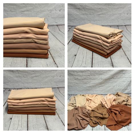 Nylon Spandex Tricot Solid Swimwear Activewear Fabric By The Yard Nude Brown Neutrals Etsy
