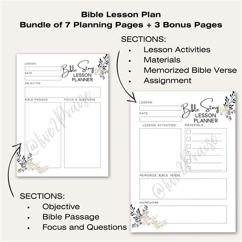 Sunday School Teacher Church Teacher Bible Story Lesson Planner School