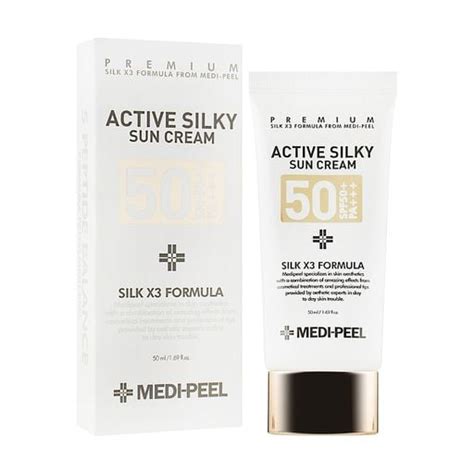 Сонцезахисний крем для обличчя Medi-Peel Active Silky Sun Cream SPF50 ...