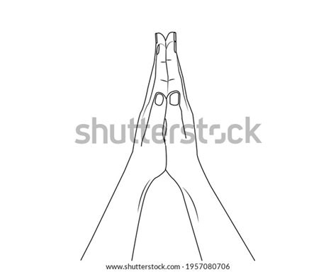 Praying Hands Faith Religion Belief God Stock Vector Royalty Free