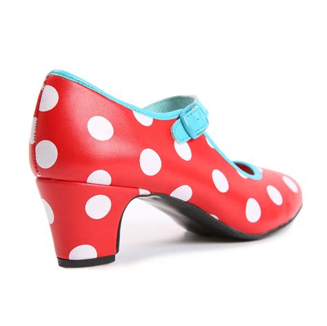 Spanish dance shoe for children with white dots › Kids › La Sonanta ...