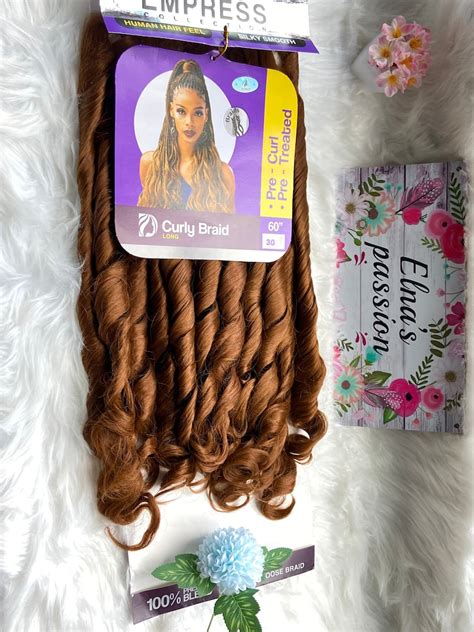 60 Darling Empress Curly Braid Pre Stretched Hair Extension French