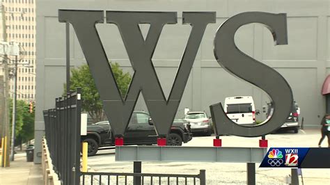 New Historic Greeting Sits Outside Camel City Bbq Factory In Winston Salem