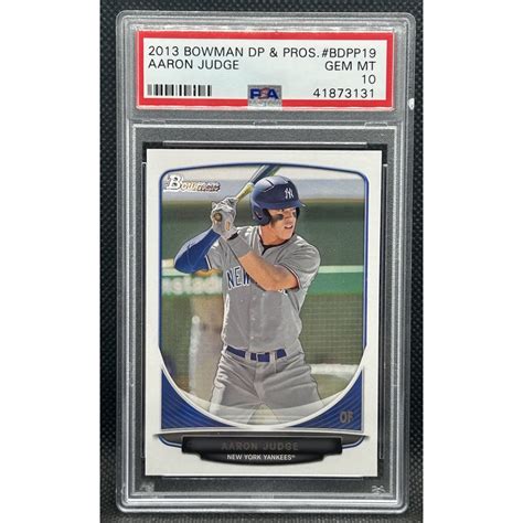 Aaron Judge Bowman Draft Draft Picks Bdpp Psa Pristine