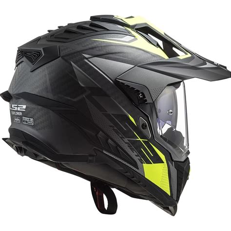 Casco Moto Turismo Off Road In Carbonio Ls Mx Explorer C Focus