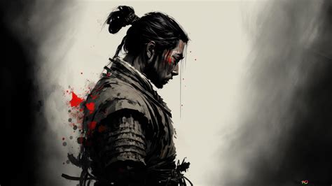 Samurai After Battle Art 4k Wallpaper Download