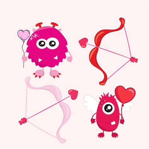 Love Monster Svgmonster Svgvalentines Day Svgvalentine Monster