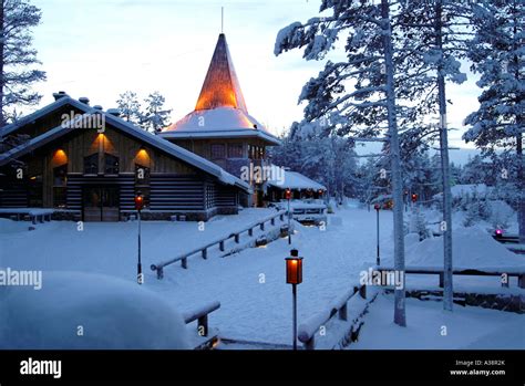 Santa Claus Village in Rovaniemi Finland Stock Photo - Alamy