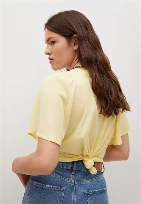 Buy Mango V Neck Flowy Top 2024 Online Zalora Philippines