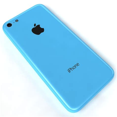 3dsmax apple iphone 5c blue