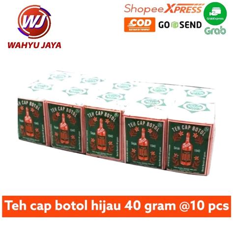 Jual Teh Cap Botol Hijau Gram Pcs Shopee Indonesia