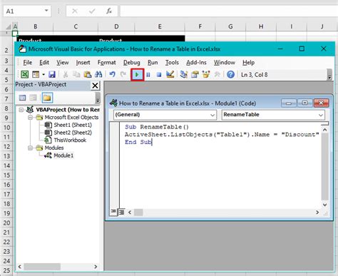 How To Rename A Table In Excel 3 Easy Ways Shortcut