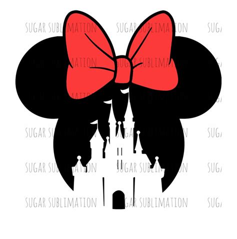 Minnie Disney Castle Silhouette