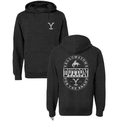 Yellowstone Dutton Ranch Logo Hoodie Western Edge Ltd