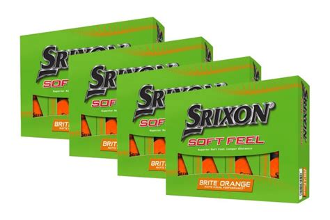 Srixon Soft Feel Brite Golfbälle 4er Pack Orange