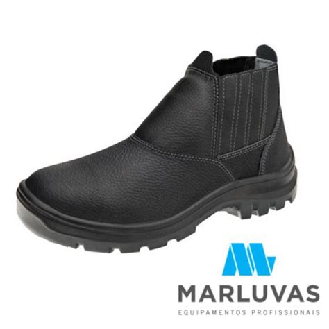 Bota Botina de Segurança Marluvas Vulcaflex Bico de Pvc CA 43377