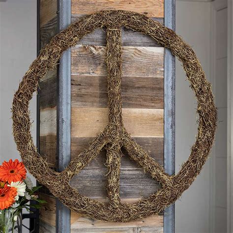 Grapevine Peace Sign Wreaths Olive And Cocoa Llc