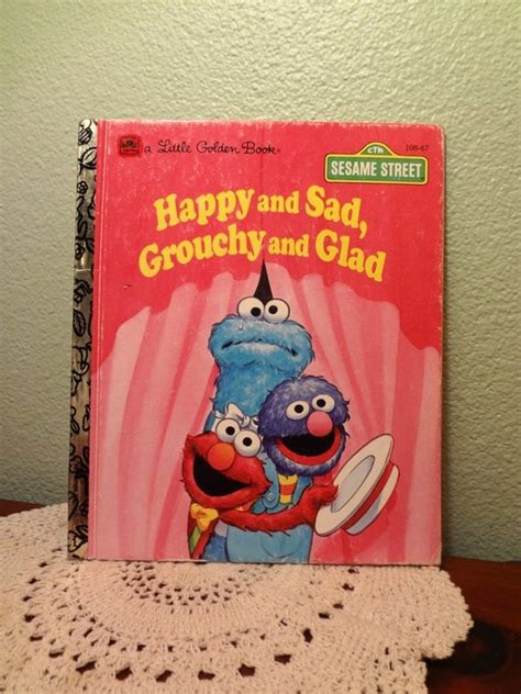 Happy And Sad Grouchy And Glad Sesame Street Little Golden