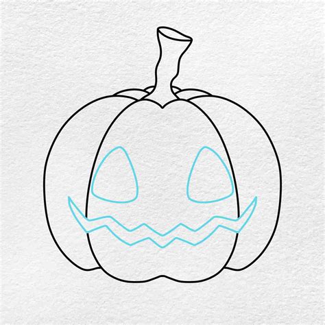 How to Draw a Halloween Pumpkin - HelloArtsy