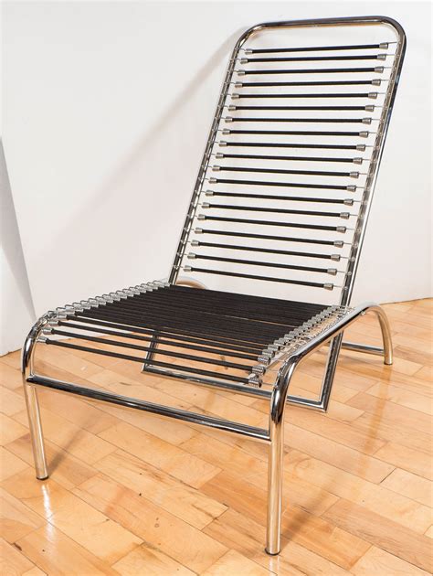 Original Sandows Tubular Chrome Lounge Or Easy Chair By Rene Herbst At