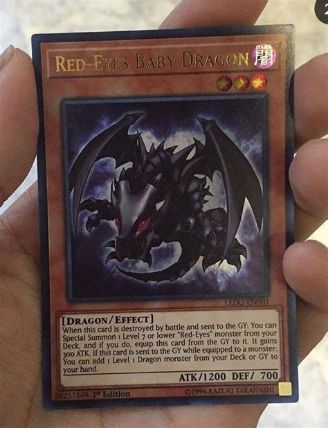 Yu Gi Oh Tcg Red Eyes Baby Dragon Hobbies And Toys Toys And Games On