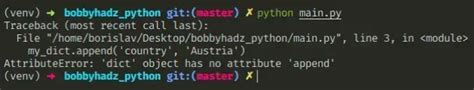 Attributeerror Dict Object Has No Attribute X In Python Bobbyhadz