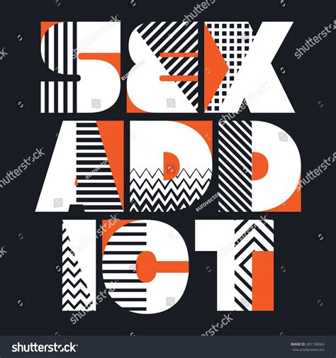 Sex Addict Tshirt Typography Graphics Vector Stock Vector Royalty Free