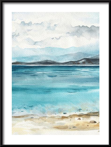 Peinture De La Mer Poster Tappy Fr