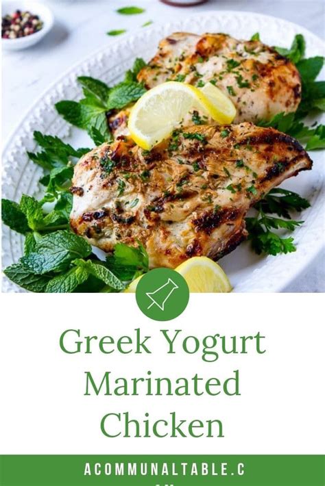 Lemon Garlic Greek Yogurt Marinated Chicken Honestly The Juiciest