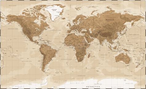 Mapa Topografico Del Mundo