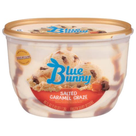 Blue Bunny Frozen Dairy Dessert Salted Caramel Craze Premium