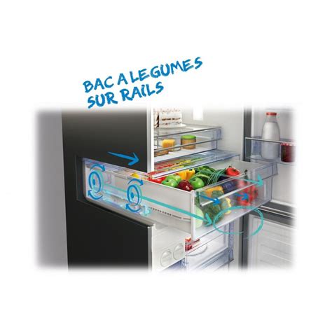 Réfrigérateur congélateur Beko BCNA275E2S NEOFROST METAL - DARTY Réunion