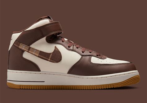 Nike Air Force 1 Mid Brown Plaid Dv0792 100