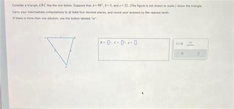 Solved Consider A Triangle Abc Like The One Below Suppose Chegg