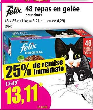 Promo Repas En Gel E Pour Chats Felix Chez Norma Icatalogue Fr