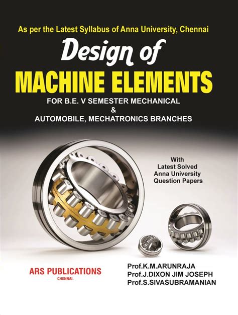 Design Of Machine Elements ARS Publications