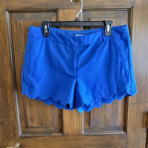 J Crew Shorts J Crew Blue Sz Scalloped Shorts W 33 L 3 R 9 Poshmark