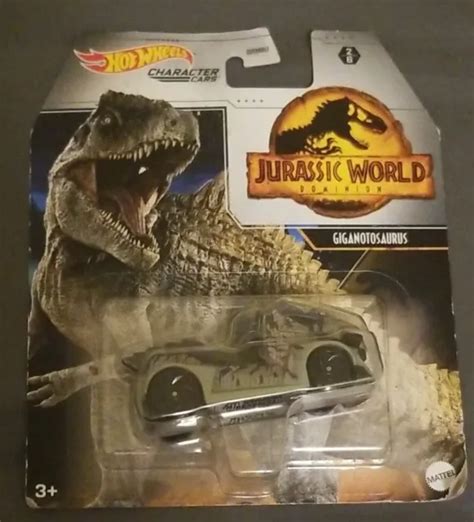 HOT WHEELS JURASSIC WORLD Dominion Character Cars Giganotosaurus PicClick UK