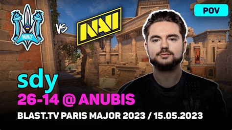 Csgo Pov Monte Sdy Vs Navi Anubis Blast Tv Paris Major