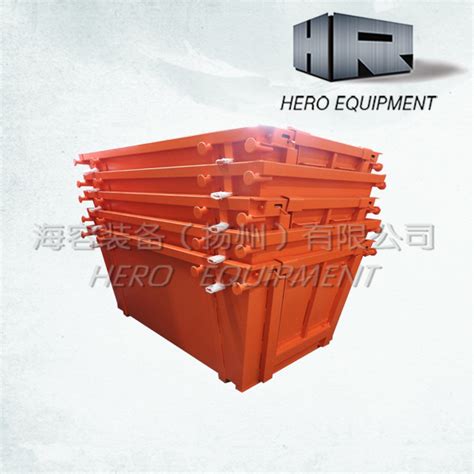 6m Outdoor Customized Open Flat Top Waste Skip Bins China Chain Lift