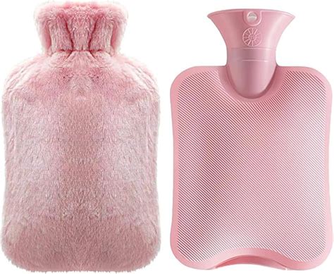 Hot Water Bottle With Soft Cover Liter Winter Warmer For Hot Compress Menstrual Cramps Neck