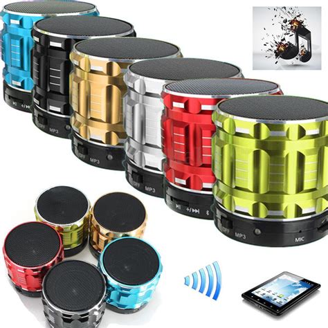 Bluetooth Wireless Portable Mini Speakers Metal Steel Hands Free Fm ...