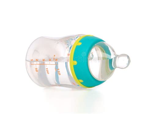 Child Baby Bottle With Drinking Water Stock Image - Image of medicine ...