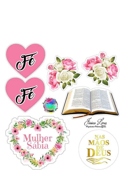 Topo De Bolo Evang Lico Feminino Cake Toppers Topper Decoupage